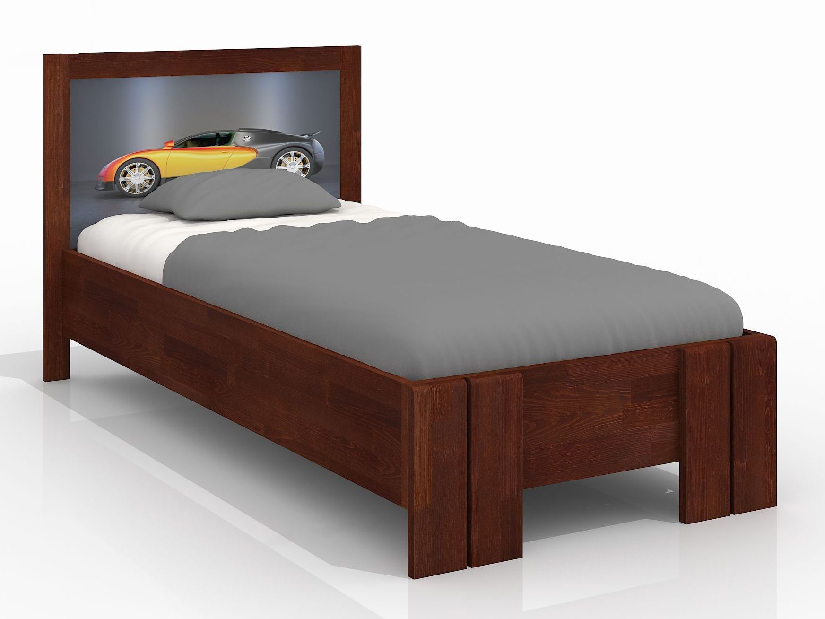Jednolůžková postel 120 cm Naturlig Kids Manglerud High (borovice) (s roštem)