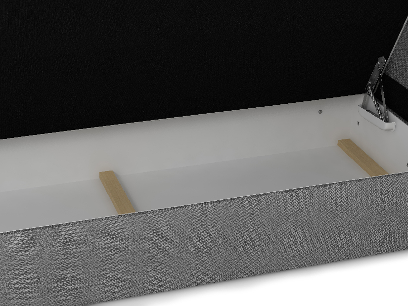 Manželská postel Boxspring 140 cm Lilac Comfort (vzor + béžová) (s matrací a úložným prostorem)