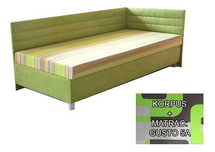 Jednolůžková postel (válenda) 100 cm Etile 2 (se 7-zónovou matrací standard) (P) *výprodej