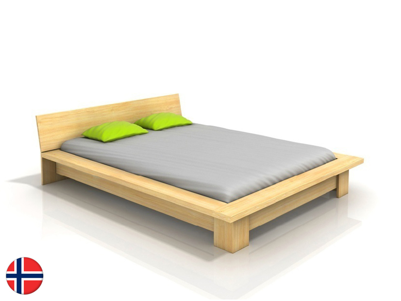 Manželská postel 180 cm Naturlig Boergund (borovice)