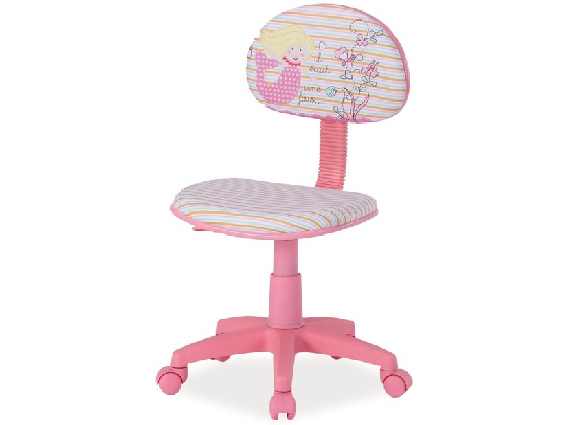 Dětská židle Hop (růžová + vzor)
