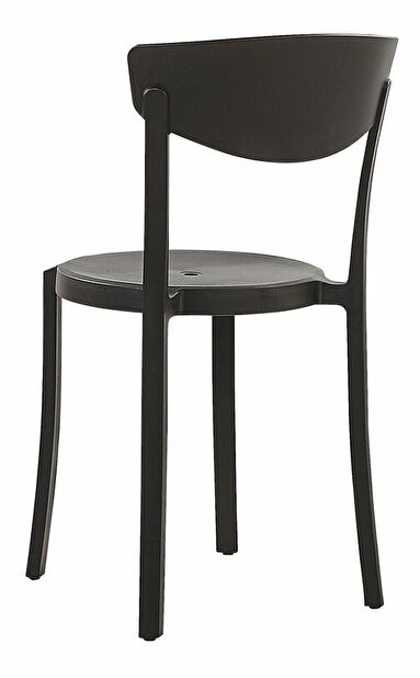 Set 4 ks. jídelních židlí Valerie (černá)