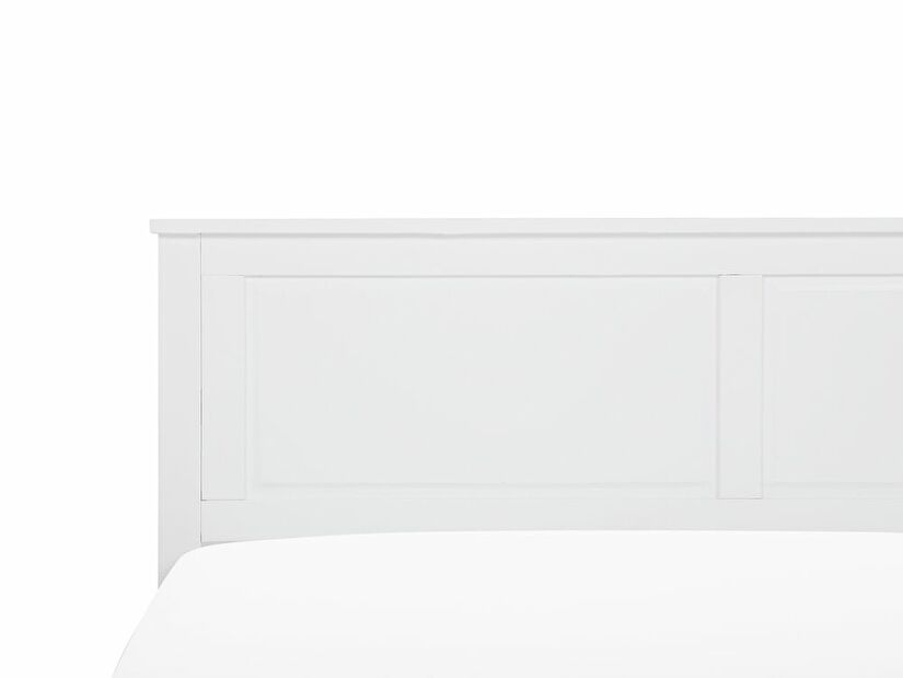 Manželská postel 160 cm OLIVE (s roštem) (bílá)