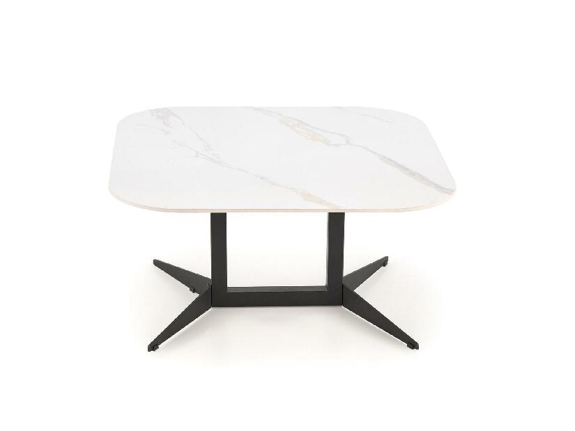 Konferenční stolek Bora (bílý mramor + černá)
