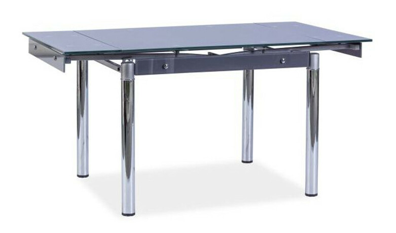 Jídelní stůl GD-093 (šedá + chróm) (pro 4 až 6 osob)