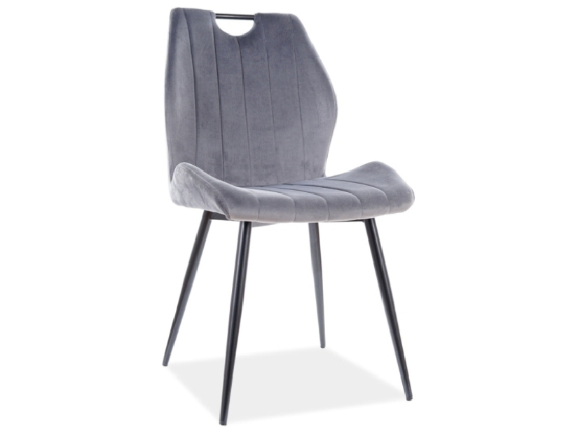 Jídelní židle Althea (šedá + černá)