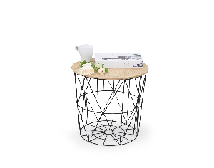 Konferenční stolek Marita (černá + dub přírodní)