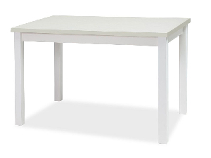 Jídelní stůl Alfred (bílá matná + bílá matná) (pro 4 osoby)