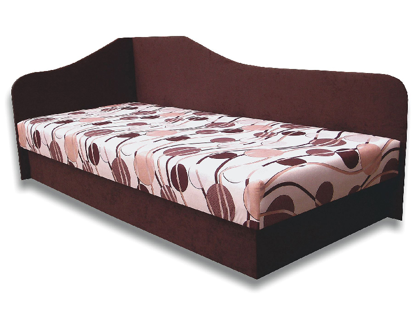 Jednolůžková postel (válenda) 80 cm Lady 87 (Tmavohnědá 40 + Ikarus 20) (L)