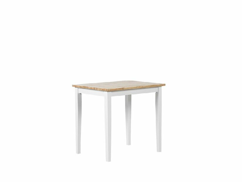 Jídelní stůl BARRY (světlé dřevo + bílá) (pro 4 osoby)