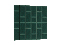 Set 24 čalouněných panelů Quadra 180x180 cm (zelená)