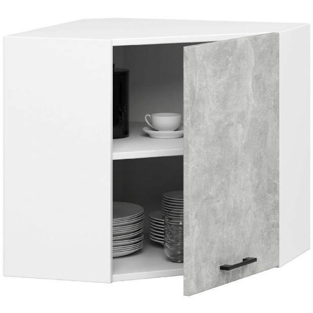 Horní kuchyňská skříňka Ozara W60 60N (bílá + beton)