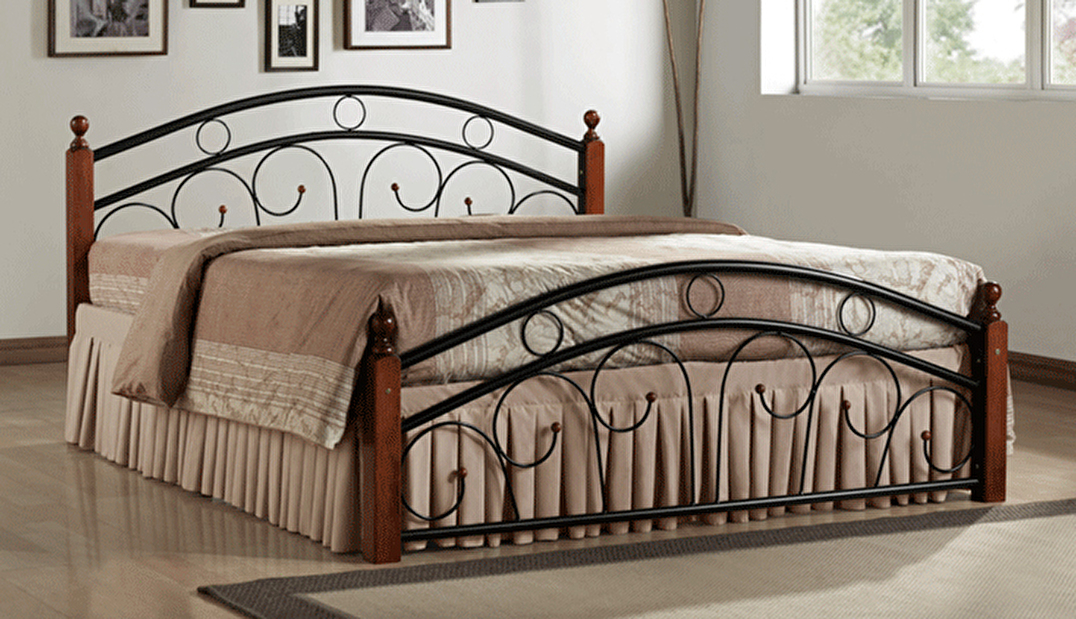 Manželská postel 180 cm Paris (s roštem)