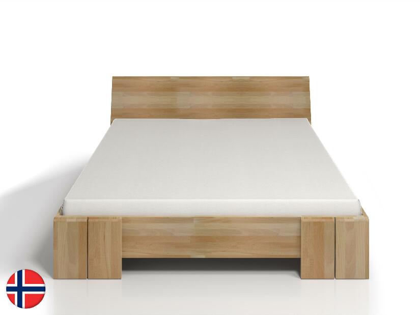 Manželská postel 160 cm Naturlig Galember Maxi ST (buk) (s roštem a úl. prostorem)