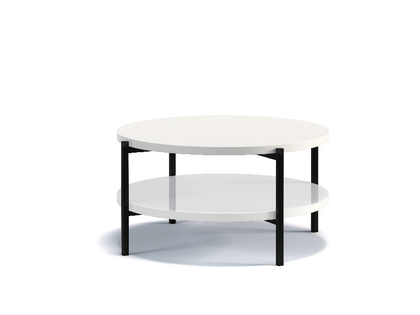 Konferenční stolek Sideria B (lesk bílý)