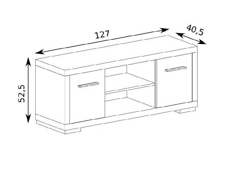 TV stolek/skříňka Vega 24 (dub santana světlý)