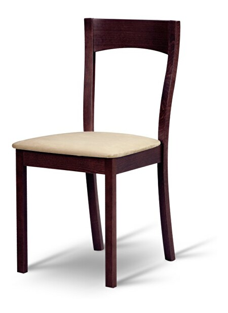 Jídelní židle Delmas wenge + béžová