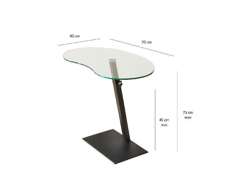 Konferenční stolek Flash (černá)
