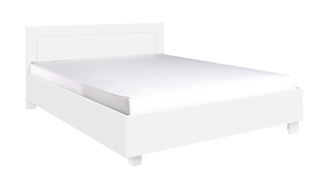 Manželská postel 140 cm Camber C23 (bílá) (s roštem)