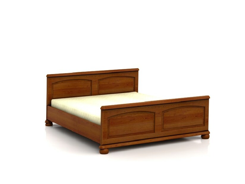 Manželská postel 160 cm BRW BAWARIA DLOZ 160