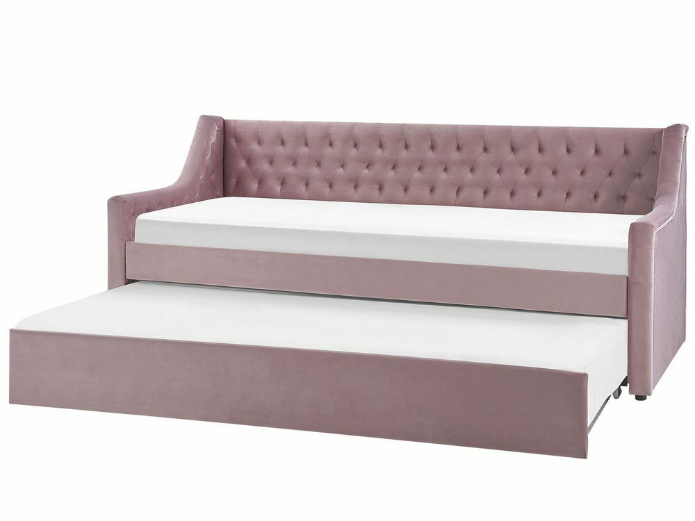 Rozkládací postel 90x200 cm Maisha (růžová)