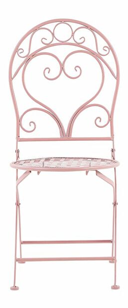 Set 2 ks. zahradních židlí ALBORA (růžová)
