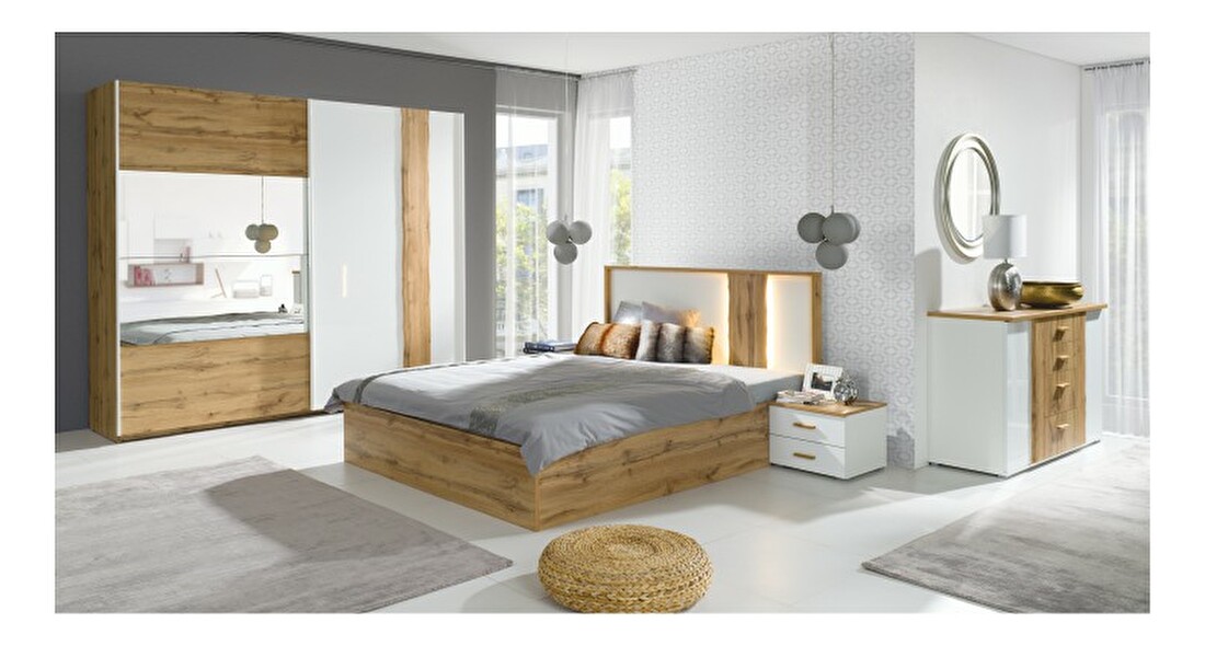 Manželská postel 180 cm Valora (s úložným prostorem) *výprodej
