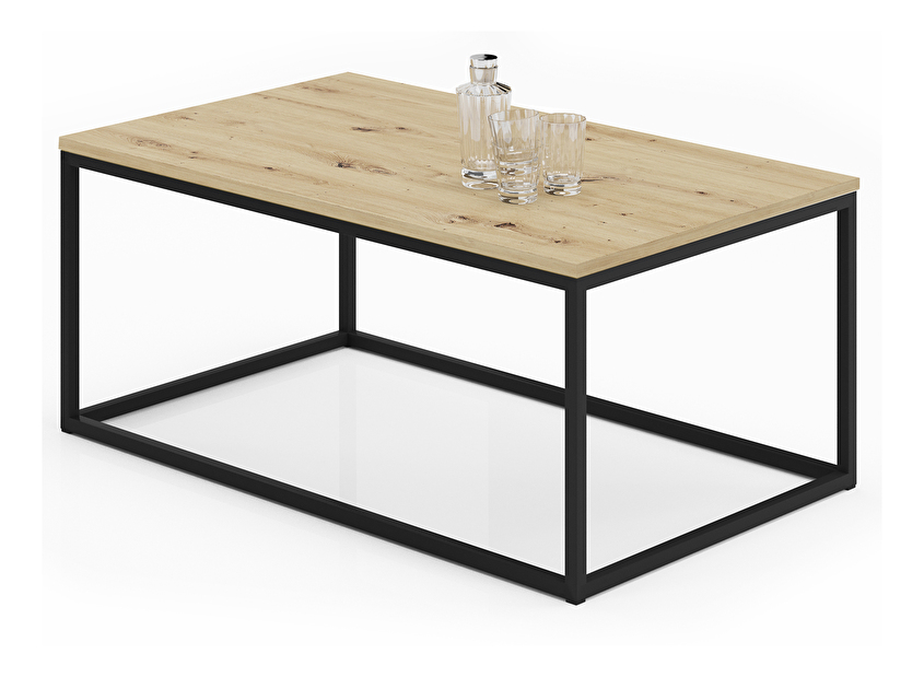 Konferenční stolek Namira (černá + dub artisan)