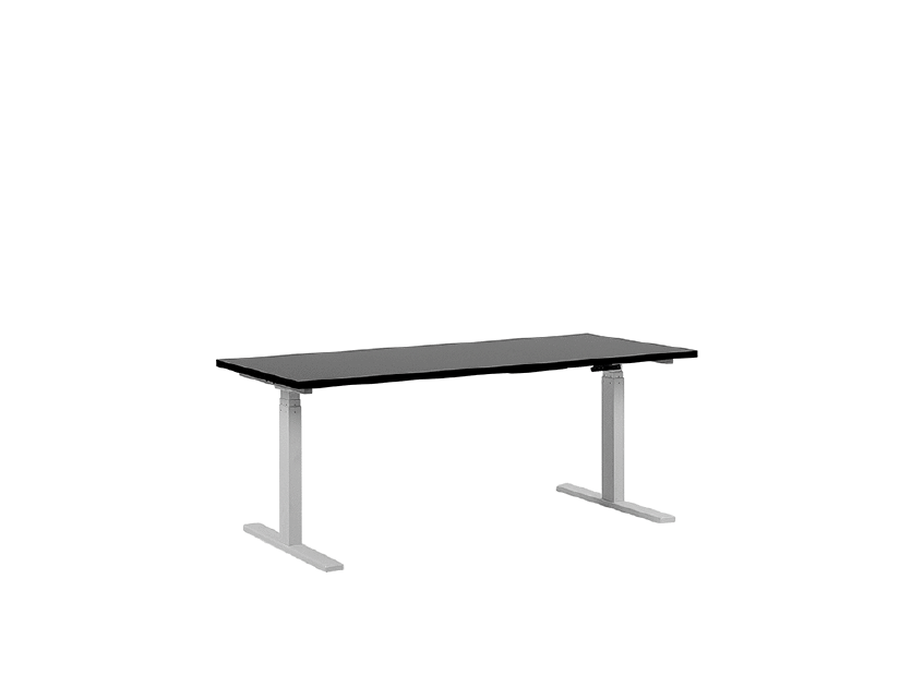 Psací stůl UPPER II (180 x 80 cm) (MDF) (černá) (el. nastavitelný)