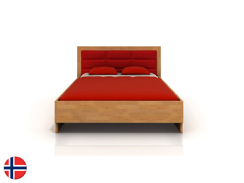 Manželská postel 160 cm Naturlig Stjernen High BC (buk)