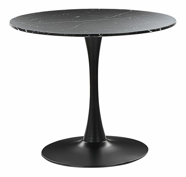 Kulatý jídelní stůl Berylle (černá) (pro 4 osoby)