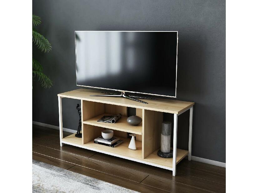 TV stolek/skříňka Hella (atlantická borovice + bílá)