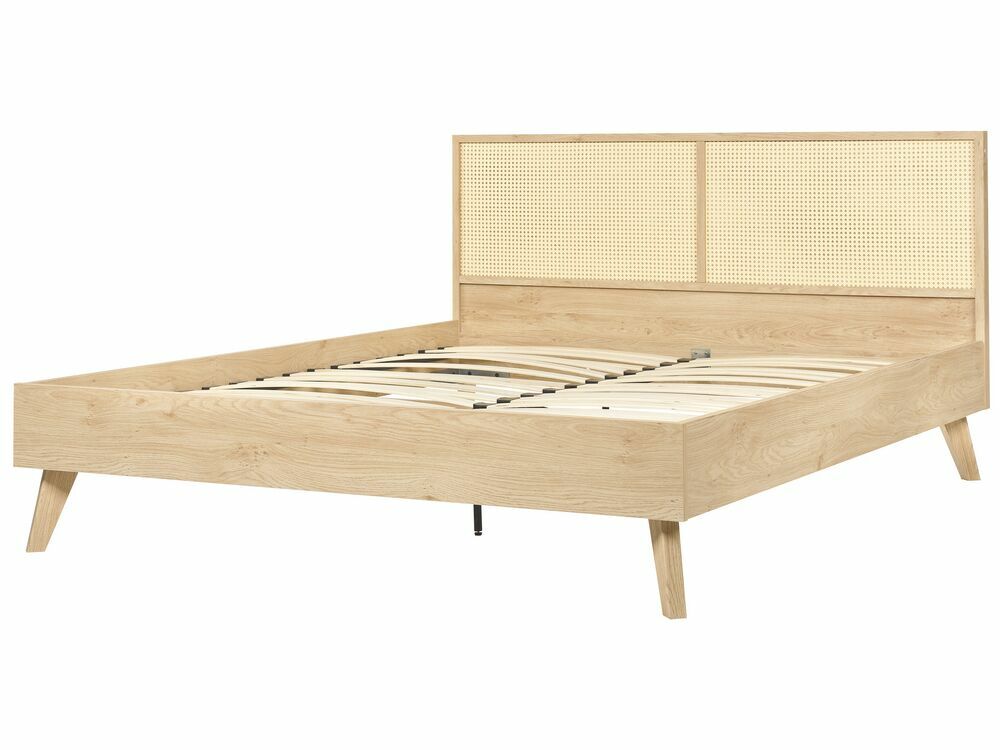 Manželská postel 160 cm Monza (světlé dřevo)