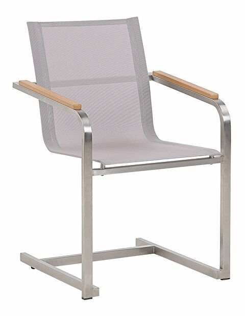 Zahradní set GROSSO/COLSO (beton) (laminát HPL) (béžové židle) (pro 6 osob)