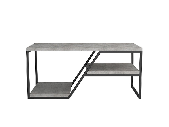 Konferenční stolek Ebro (beton + černá) *bazar