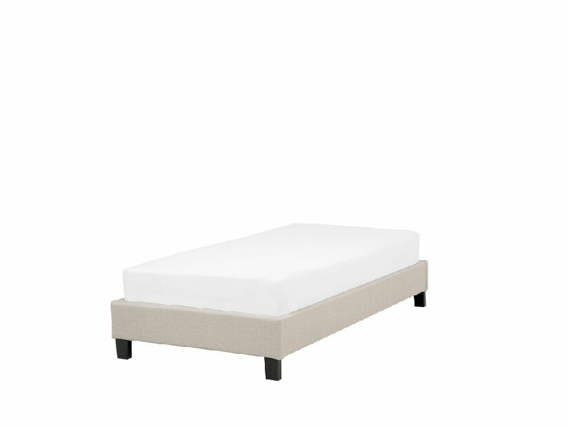 Dětská postel 90 cm ROXENNE (s roštem) (béžová)