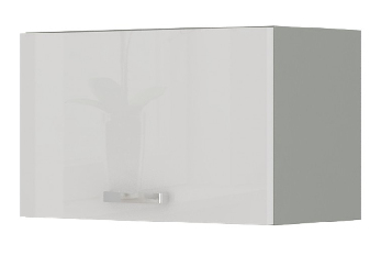Horní kuchyňská skříňka Brunea 60 GU-36 1F (šedá + lesk bílý)