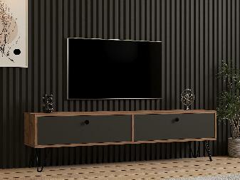TV stolek/skříňka Slay (atlantická borovice + černá)