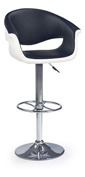 Barová židle Hilda (černá + bílá)