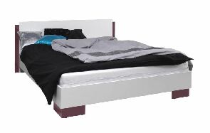 Manželská postel 160 cm Laurenia (fialová) (s roštem) *výprodej