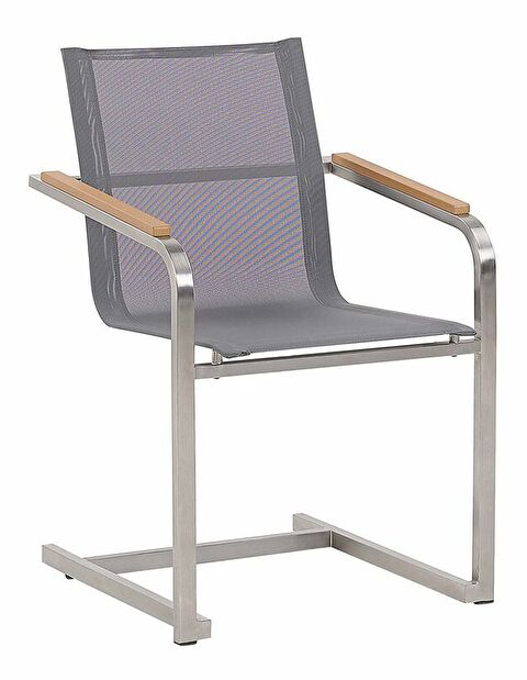 Set 2 ks. zahradních židlí COLSO (šedá)