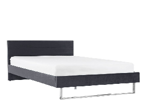Manželská postel 180 cm BELAE (s roštem) (šedá)
