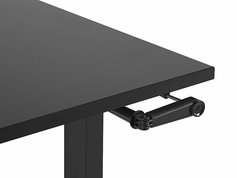 Psací stůl DESIRA II (180x80 cm) (černá) (manuálně nastavitelný)