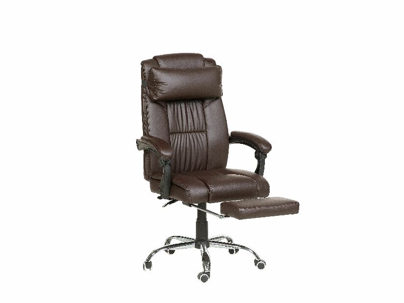 Kancelářská židle Luxy (tmavě hnědá)