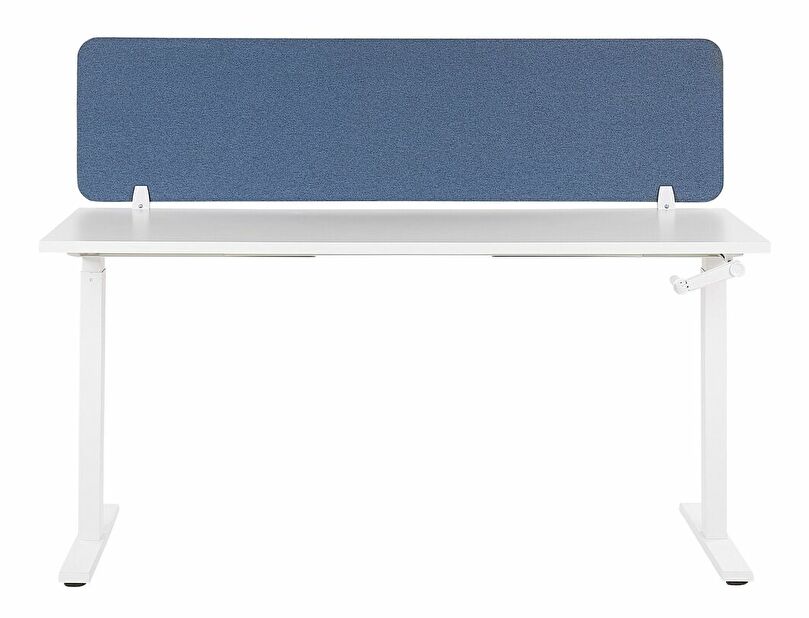 Přepážka na pracovní stůl 160x40 cm Whitley (modrá)