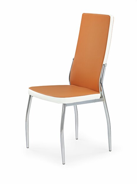 Jídelní židle K210 (oranžová + bílá)