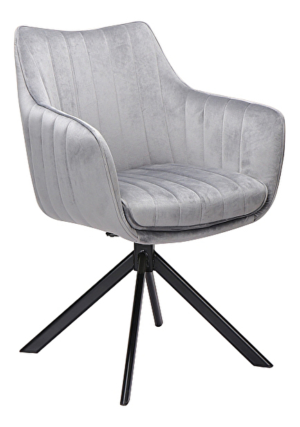 Jídelní židle Anastasia (šedá + černá)
