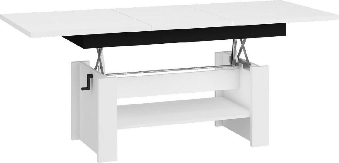 Konferenční stolek Mellie Bílá + černá