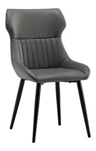 Jídelní židle SAGANA (tmavě šedá + černá)