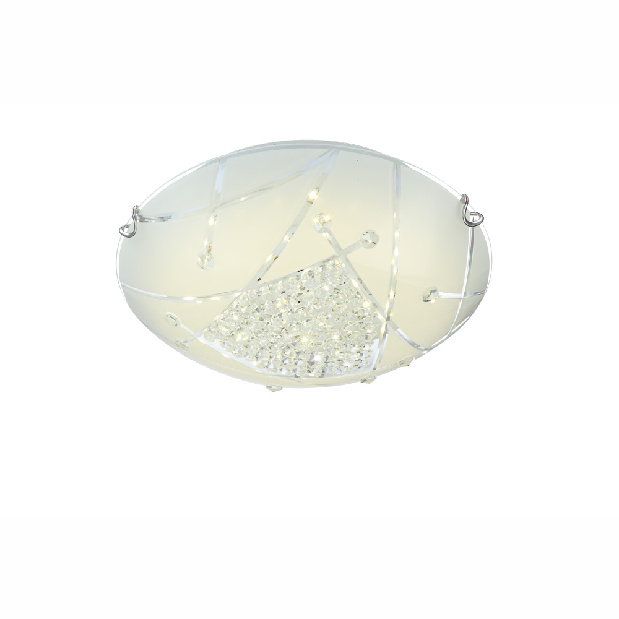 Stropní/nástěnné svítidlo LED Sabbia 40417-18 (s krystaly) (nikl + satinovaná)